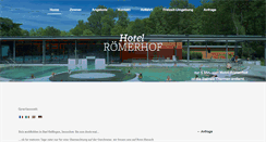 Desktop Screenshot of hotel-roemerhof.net