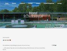 Tablet Screenshot of hotel-roemerhof.net